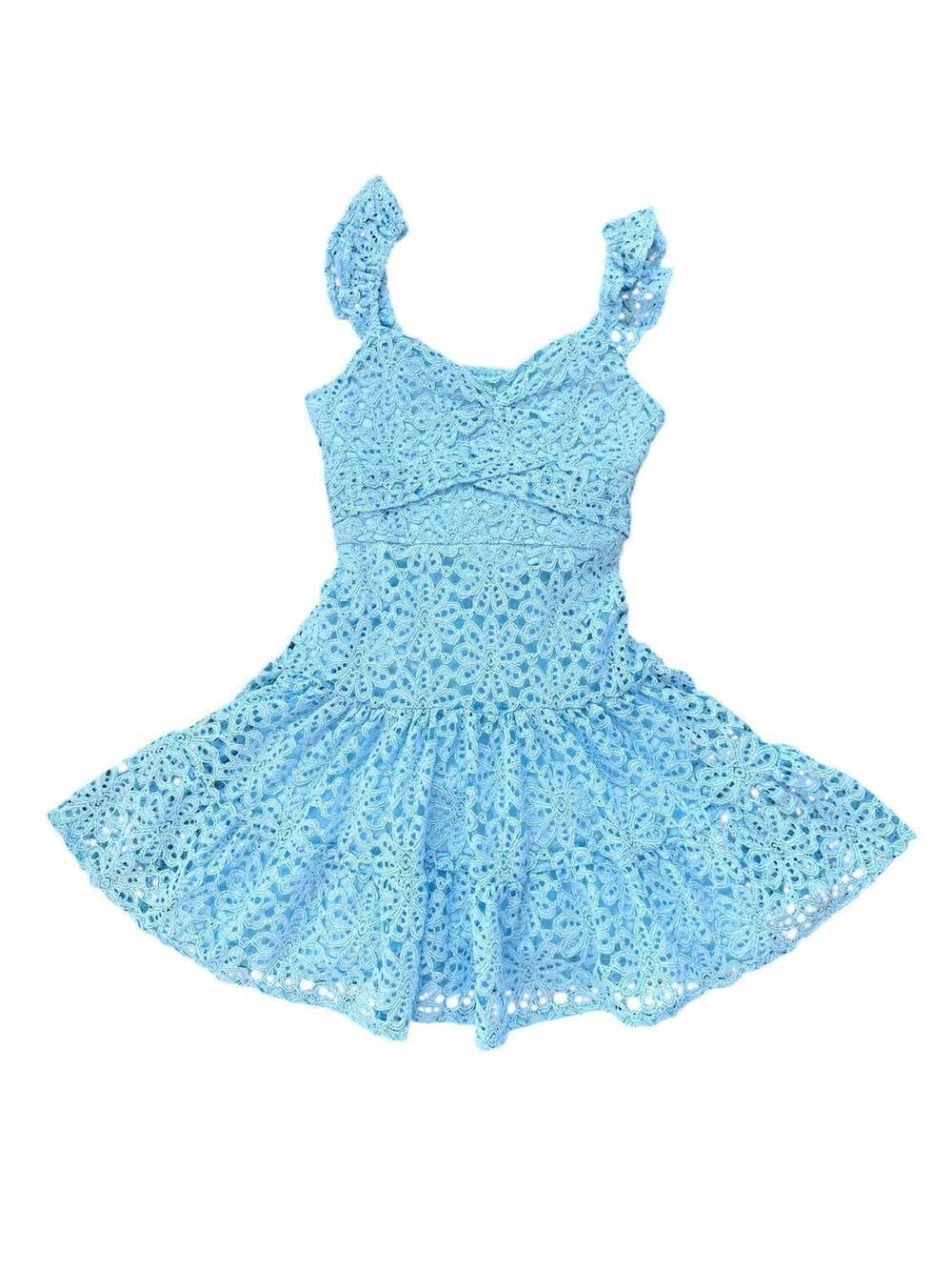 NEW AVA & YELLY girls spring soirée dress in blue